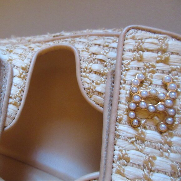 Chanel Tweed/Straw/Rattan Dad Sandals - Picture 3 of 11